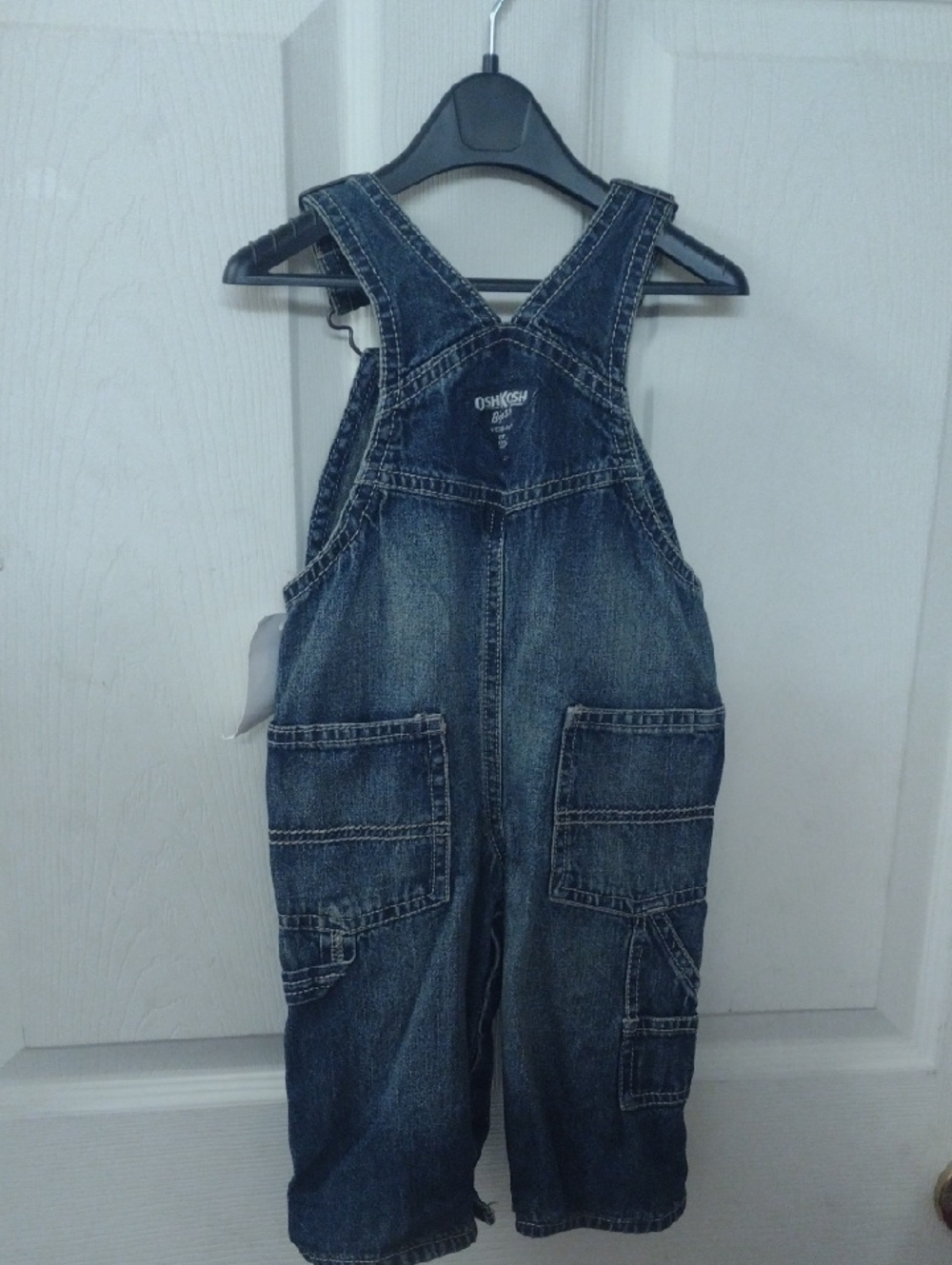 6m OshKosh Denim Overalls in  Blue Denim 100% Cotton New - Picture 2 of 5